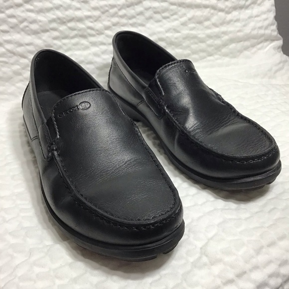 SP Geos Black Leather Loafer Men’s Size 40 Shoes Respire Slip On Comfort main image 6